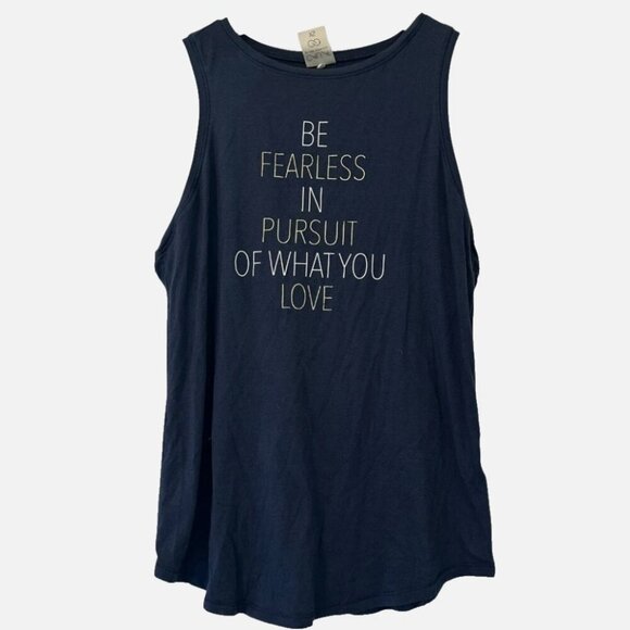 Calia XS Navy Blue Sleeveless Sport Athleisurewear FEARLESS Athletic Tank Top - Picture 1 of 2